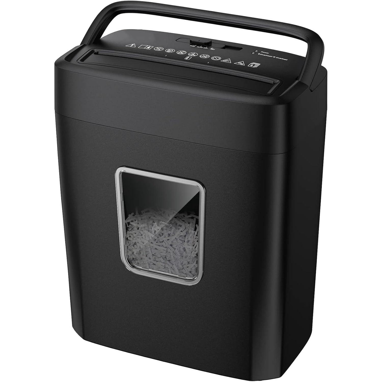Paper Shredder, 8-Sheet Crosscut Home Office Shredder with 4.2 Gallon Bin, P-4 Security Level Document Shredder Shred Credit Card/Mail/Staple/Clip