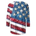 thumbnail image 5 of 4Th of July Shirts,Add To My Order Today,Cadancy Plus Size Tops for Women Dressy White,Work Clothes 2025 Professional Blouses Casual,Blue Striped Shirt,De Mujer Para,Blue S, 5 of 5