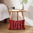 thumbnail image 5 of Decorative Lumbar Pillow Cases All You Need is Love Throw Pillow Covers 12x20 Valentine''s Day Decorations for Sofa/Couch/Porch (Red), 5 of 5