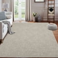 thumbnail image 3 of CAROMIO Area Rug Modern Solid Textured Area Rugs Stain Resistant Non-Slip Floor Carpet Rug Contemporary Yarn Dyed Jacquard Accent Rug, 9' x 12' Beige, 3 of 7