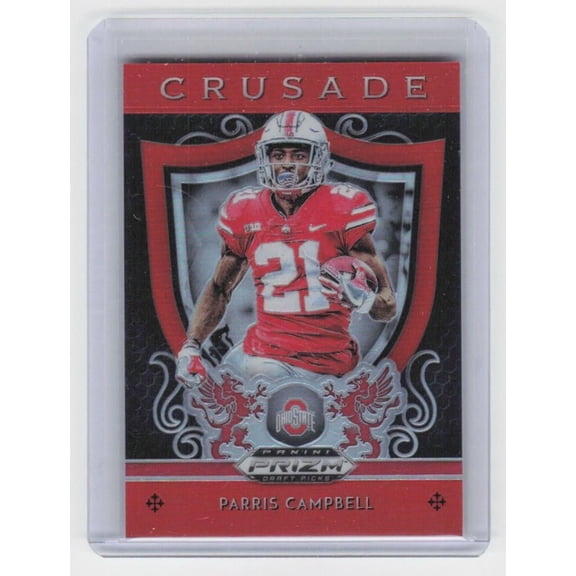 2019 Panini Prizm Draft Picks Crusade Prizms Red #9 Parris Campbell Ohio State Buckeyes Football Card