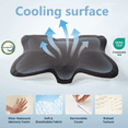 thumbnail image 4 of Sleep Zone Butterfly Memory Foam Neck Pillow, Cervical Pillow with Cooling Cover for Side Sleeper, 4 of 7