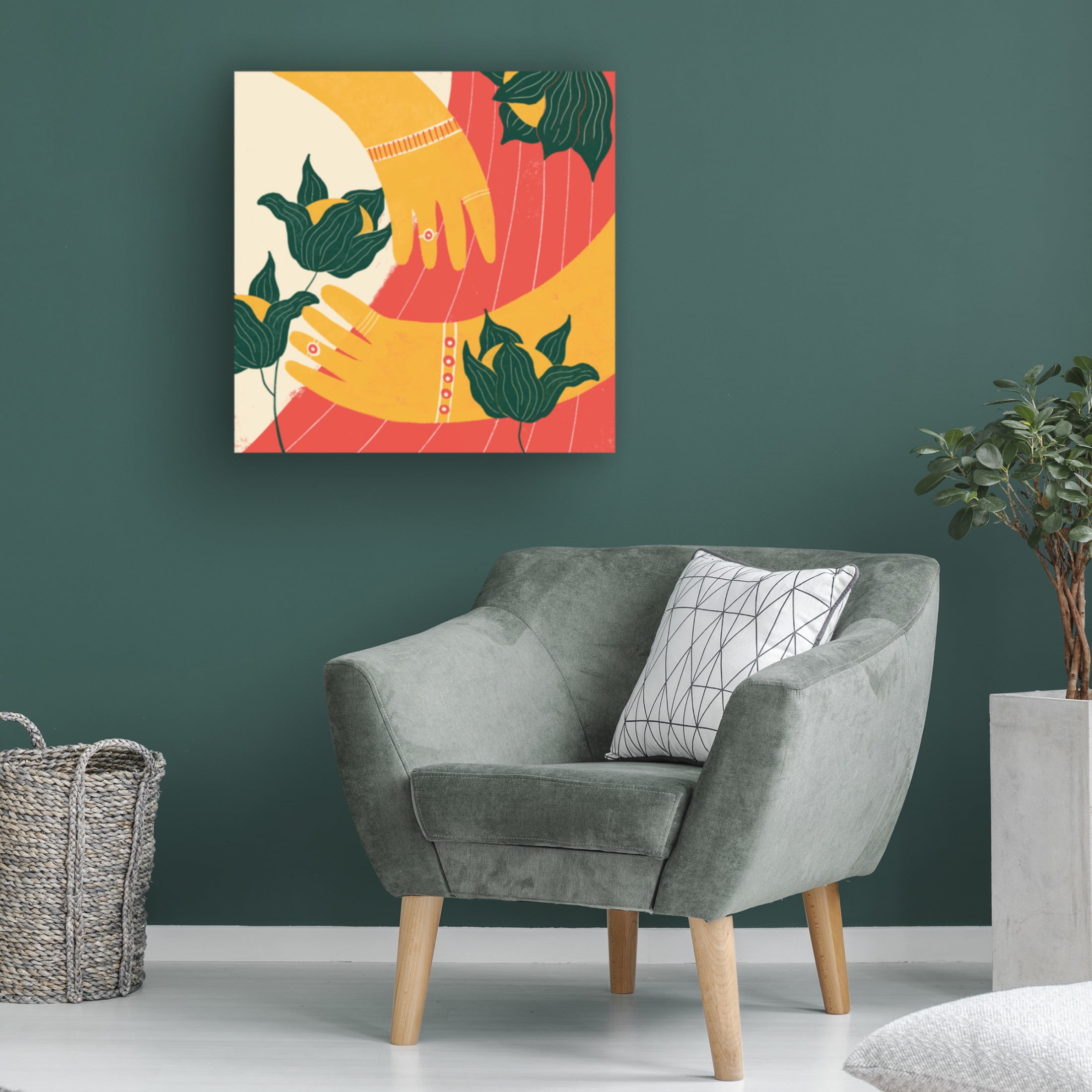 Trademark Fine Art Shriya Bhattacharya Hands Canvas Wall Art