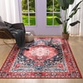 thumbnail image 2 of Arogan Traditional Persian Bohemian Area Rugs , Suitable for Living Room, Bedroom, Office Area Rugs, Red, 5' x 8', 2 of 7