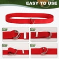 thumbnail image 5 of Uxcell Web Football Belt, Men Canvas Belt Web Flag Football D Ring, Adjustable Soccer Replacement Strap 51 Inch & 2 Pcs & Canvas & Lemon Yellow, 5 of 7