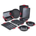 thumbnail image 1 of VEVOR Baking Pan Set 10-Piece Nonstick Carbon Steel Bakeware Set with Silicone Handle, 1 of 9