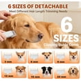 thumbnail image 4 of 10000Pa Strong Pet Vacuum for Shedding Grooming Kit with Hair Clippers & Shedding Brush, Dogs & Cats Hair Remover Vacuum with 2.5L Dust Cup, 3 Levels, 5 Grooming Tools，Low Noise, Blue, 4 of 9