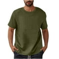thumbnail image 2 of COSFO Men's T-Shirts Casual Waffle Crew Neck Short Sleeve Tops Soft Classic Pullover Shirts, 2 of 7