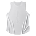thumbnail image 5 of Tank Tops Men Summer Quick Dry Sleeveless Tee With "Gekm" Letter Print Casual Loose Fit Breathable Workout Vest For Gym Sports L White, 5 of 5