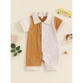 thumbnail image 2 of Bagilaanoe Newborn Baby Girls One-pieces Short Sleeve Jumpsuit 3M 6M 12M 18M Infant Romper Casual Clothing, 2 of 7