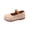 Khaki, variant on Toddler Girls Solid Round Toe Princess Dress Shoes, Non Slip Soft Comfort Sole Slip On Casual Footwear for Little Girls Daily Outfits Pink 4 Years