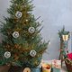 thumbnail image 3 of Juego de adornos navideños de acrílico de doble cara con el Niño Jesús, María y José. Adorno navideño religioso de 8 cm para el hogar, regalo y decoración de fiestas., 3 of 4