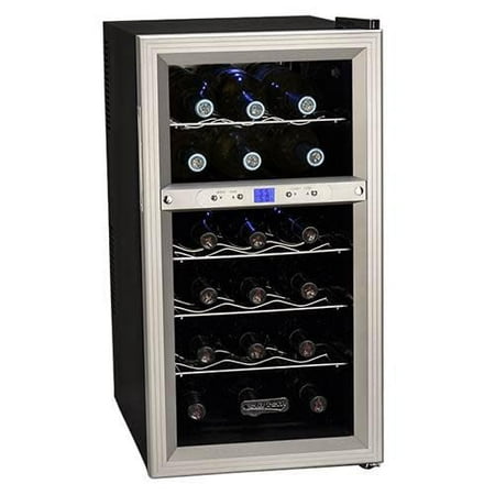 Koldfront TWR181E 14 Inch Wide 18 Bottle Wine Cooler with Dual Thermoelectric Cooling
