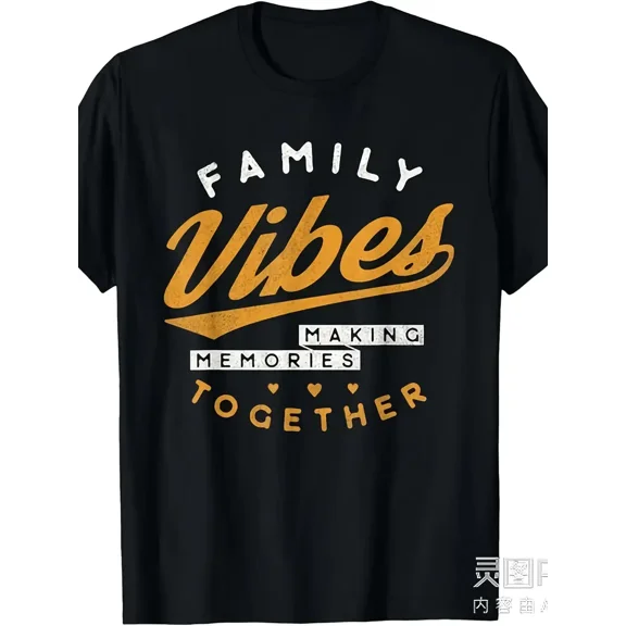 Family Vibes Making Memories Graphic Unisex Heavyweight Cotton T-Shirt for Family Reunion