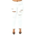 thumbnail image 2 of Jack David Womens Plus Size Stretch Distressed Ripped Skinny Denim Jeans Pants, 2 of 5