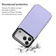 thumbnail image 4 of Wallet Case For Apple iPhone Air / 17 Pro / 17 Pro Max Series with Card Holder, PU Leather Kickstand Card Slots Screen Protector Included For iPhone 17 Series, Lavender Blue, 4 of 8