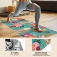 thumbnail image 4 of BoxerDog and Pioneer Flower Hot Yoga Mat Towel Non Slip for Hot Yoga - Quick-Drying Yoga Mat Cover with 4 Corner Pockets with Travel Bag - Hot Yoga Towel Non Slip Grip Moisture Wicking Sweat 70"x26", 4 of 6