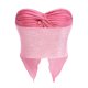thumbnail image 3 of Lucakuins Mujeres Crop Tops, Sin Mangas Split Color Sólido Crop Street Casual Party Wrap-Chest Chaleco Lucakuins  moda, 3 of 6