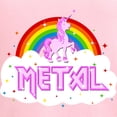 thumbnail image 3 of CafePress - Heavy Metal Music Rainbow Unicorn Cloud Pink Funny - Women's Nightshirt, 3 of 4