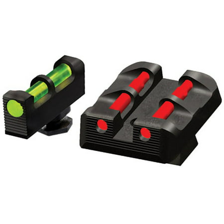 Hiviz GLT178 Target Sights Fits All Glock Green/Red/White Front Green/Red/Black
