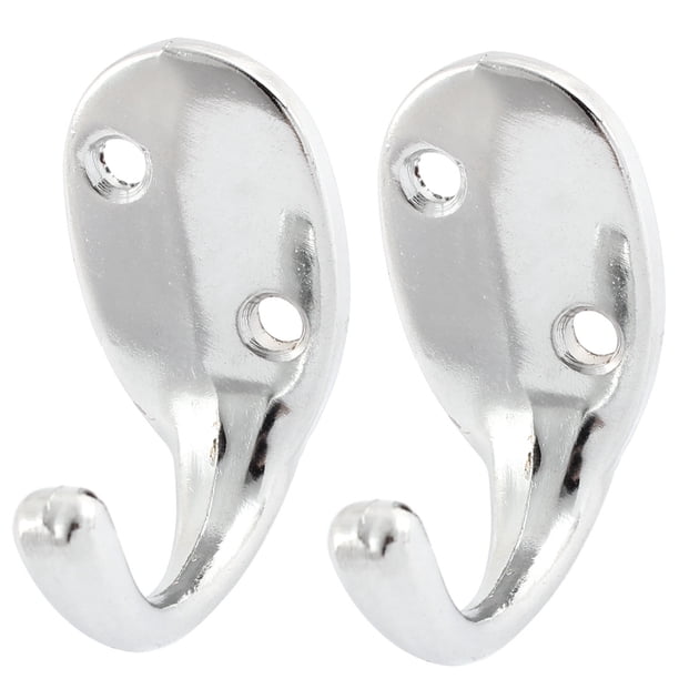 Uxcell 2pcs Bedroom Bathroom Wall Mount Towel Hooks Clothes Hat Hanging Hooks Walmart Com Walmart Com