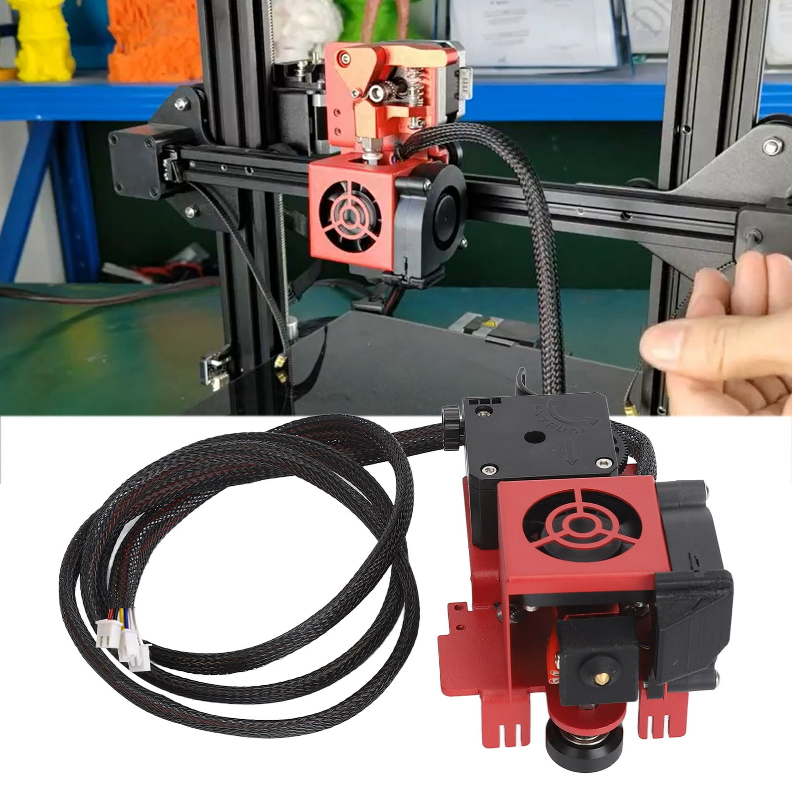 Kit de extrusora de accionamiento directo ANGGREK para impresora 3D 24V ...