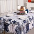thumbnail image 3 of Fall Blue Pumpkin Tablecloth 60x84 Inch Rectangular，Leaves Thanksgiving Autumn Harvest Stain Resistant Table Cover for Holiday Party Picnic Dinner Farmhouse Decoration（Buffalo Plaid）, 3 of 7