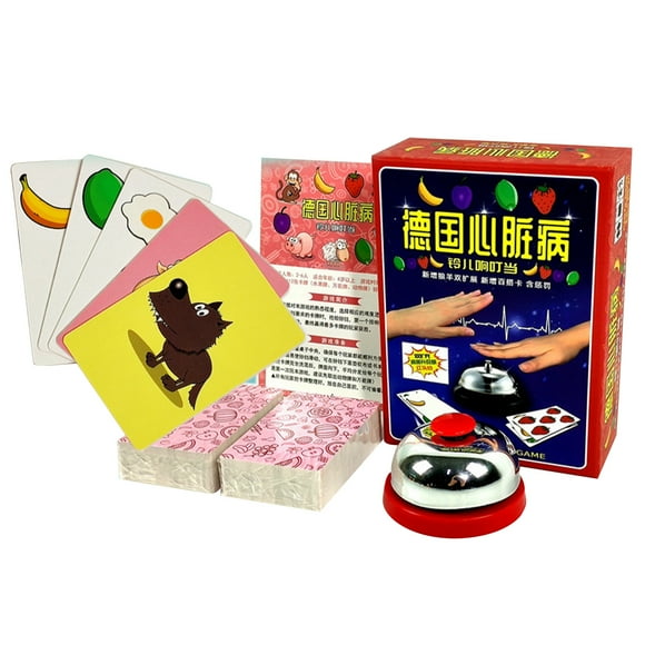 Juego de mesa Pit Game de tacto cómodo y exquisito con campana y carta para fiestas informales