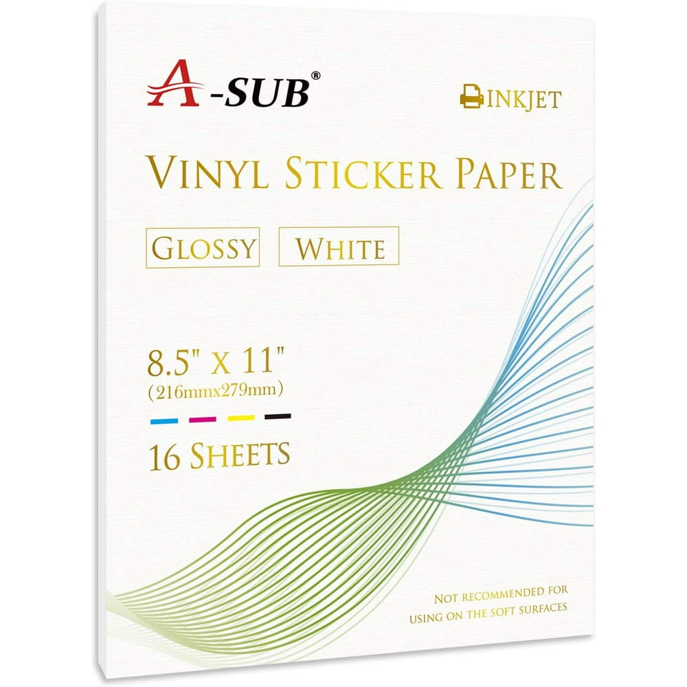 a sub printable vinyl sticker paper for inkjet printer