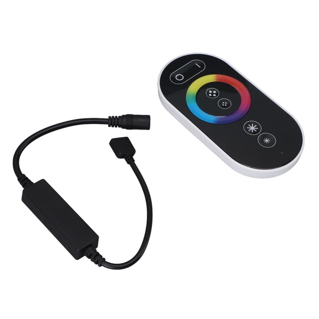 Interruptor De Atenuación LED RGB, Controlador De Atenuación RF DC5-24V Ahorro De Energía Táctil Completo Para Luz De Tira