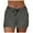 Dark Gray, variant on UAMVSH Yoga Shorts for Women Summer Beach Vacation Casual Athletic Shorts Mid Waist Workout Drawstring Sweat Shorts with Pockets
