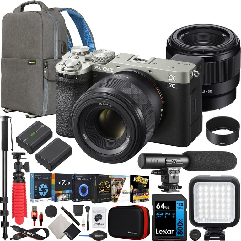 Sony a7C II Full Frame Mirrorless Camera + 50mm F1.8 Lens