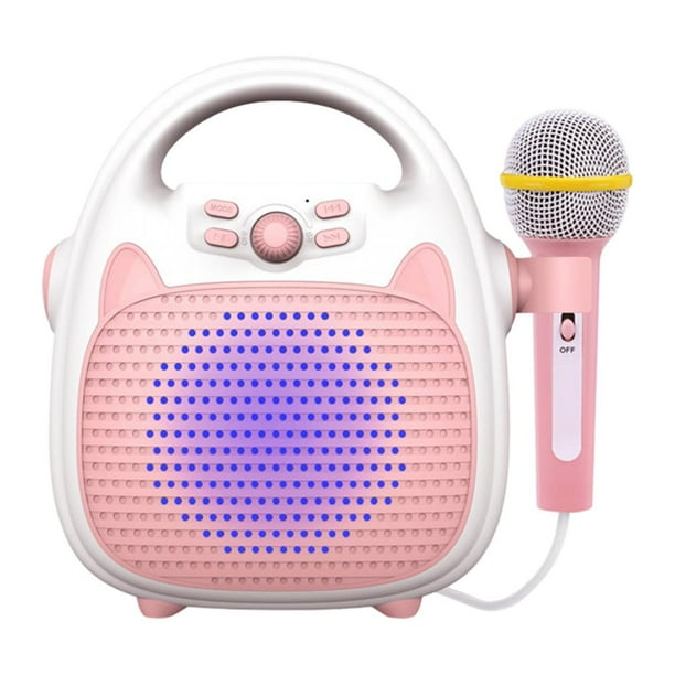 para niños Niñas Niños Juguetes para cantar recargables Interior Rosa Zulema máquina de karaoke bluetooth