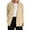 Beige, variant on PMVFHDE Coats for Women Casual Solid Color Comfortable Roomy Button Closure Pocket Long Sleeve Small Suit Refined Jacket Army Green,XL