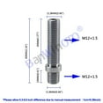 thumbnail image 2 of Applies to 20 pcs/set Extended Wheel Studs Conversion Tall Lug Bolts / Screw Adapter Kit(M12x1.25,M12x1.5,M14x1.25,M14x1.5), 2 of 7