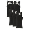 Womens & Juniors Racerback Ribbed Knit Athletic Camisole Long Tank Top - 4 or 6 Pack