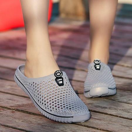 

Dyfzdhu Indoor Outdoor Slippers For Men Women Shoes Unisex Hollow out Casual Couple Beach Sandal Slippers Shoes