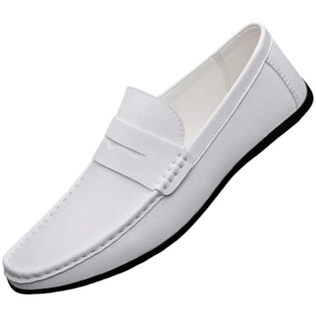 Men s Solid Colour Vintage Slip On Penny Loafer Shoes  Comfy Non Slip Durable Rubber Sole Formal Shoes for Men s Outdoor Activities