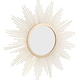 thumbnail image 3 of Antique Gold Starburst Wall Mirror 23" with Keyhole Bracket for Living Room, Bedroom, Bathroom, 3 of 5