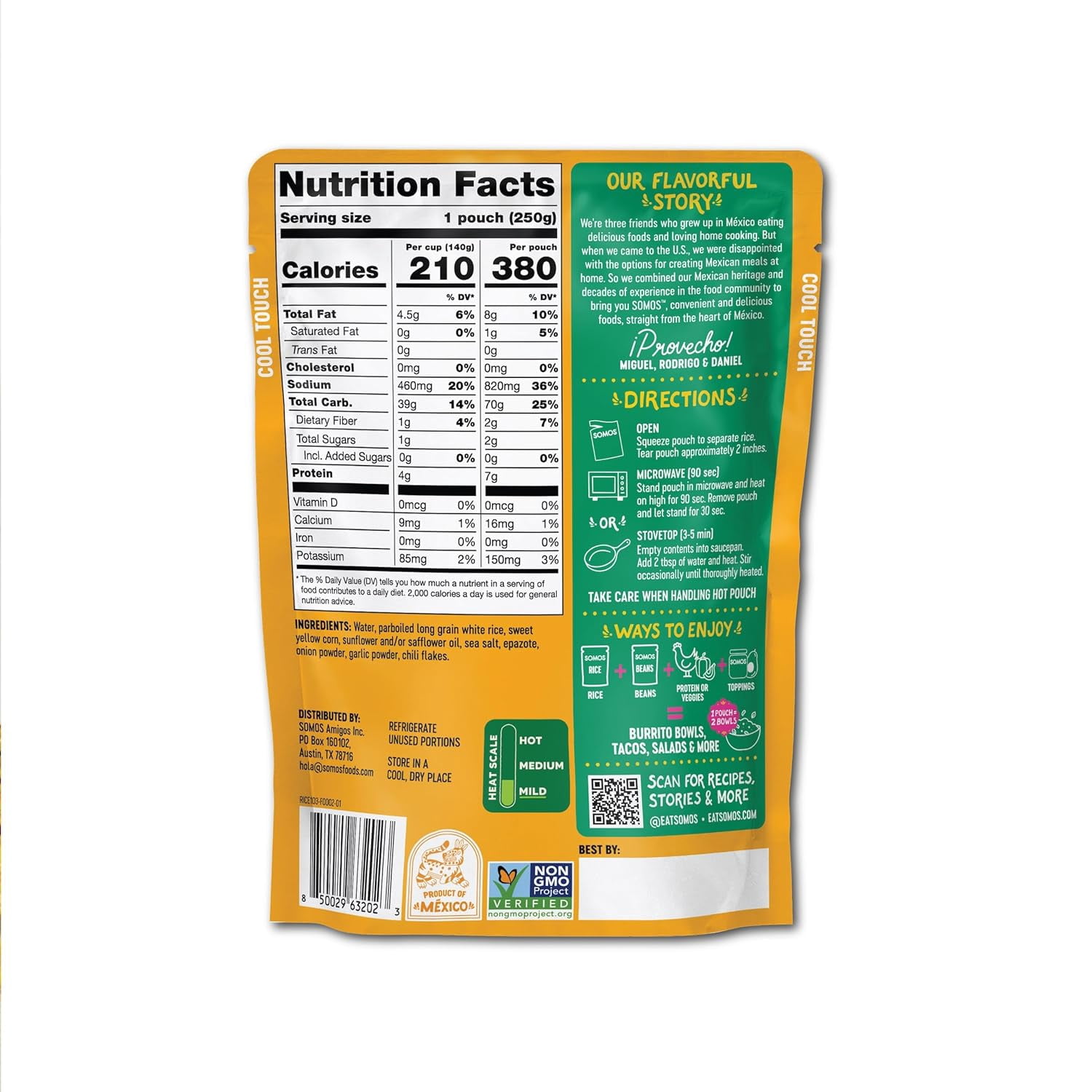 Somos Mexican Street Corn Pinto & Black Beans with a Hint of Jalapeno & Spices 10 oz
