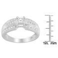 thumbnail image 4 of 14KT White Gold 0.33ct. TDW Round and Princess-Cut Diamond Ring(H-I, SI2-I1), 4 of 4