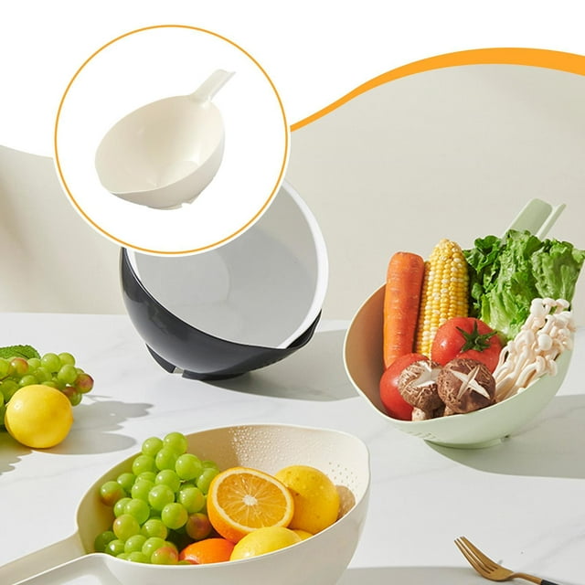 Elodie Rice Washer Cleaning Portable Kitchen Colander Bowl for Grain Barley Spinach Milk tea