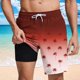 thumbnail image 2 of Pantalones Cortos Casuales para Hombre Imprimir con Bolsillos Pantalones de Playa de Cintura Elástica, Pantalones Cortos de Cintura Elástica para Hombre, 2 of 7