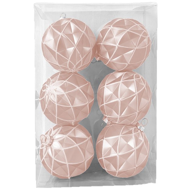 6 bolas decorativas navideñas colgantes de plástico de colores creativos para árbol de Navidad, ambientes festivos y decoración de bodas.