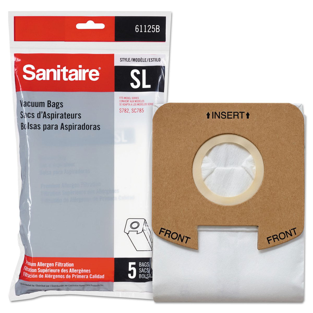 9 Electrolux Sanitaire Style SL Vacuum Bags Replaces 61125B Fits:S782 & SC785 