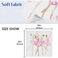 thumbnail image 6 of Cloth Napkins Set of 6 Watercolor Ballerina Dancing Printed Dinner Napkins Soft Comfortable Reusable Table Cloth Napkins for Family Dinner Banquet Wedding Festivals Party, 20x20in Washcloth Gift, 6 of 7