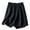 Black, variant on aidice Cotton Linen Shorts for Women Summer Loose Casual Lightweight Wide Leg Shorts with Pockets