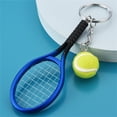 thumbnail image 3 of Mini Tennis Racket Keychain, Sports Equipment Gift for Tennis Fans,Compact and Portable for Bags and Keys, Great for Birthdays and Graduations, Fun and Decorative Accessory, 3 of 6