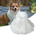 thumbnail image 3 of Elegant Pet Wedding Dress - Lace Bow-Knot Party Dress-up White Princess Dress for Dogs in Summer, 3 of 8
