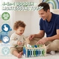 thumbnail image 5 of Montessori Toys for 1 Year Old, Wooden Montessori Learning Toys for Toddler, Hammering Pounding Toy with Xylophone, Dinosaur Toys, Wood Preschool Learning Fine Motor Skills Game, 5 of 8